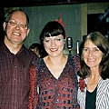 Kirsty with Mum and Dad